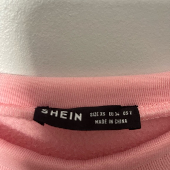 shein pink crewneck - Picture 3 of 3